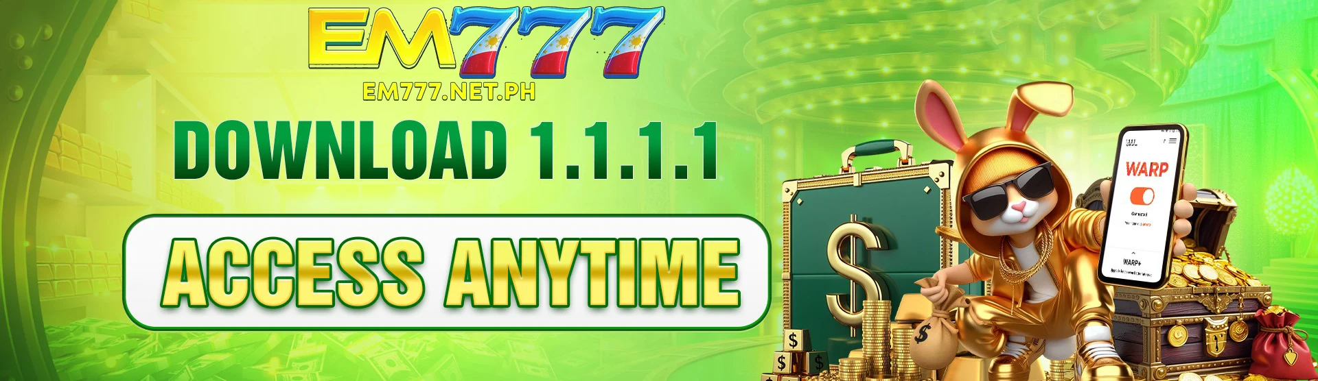 EM777 Banner - Safe & Secure Gaming PH
