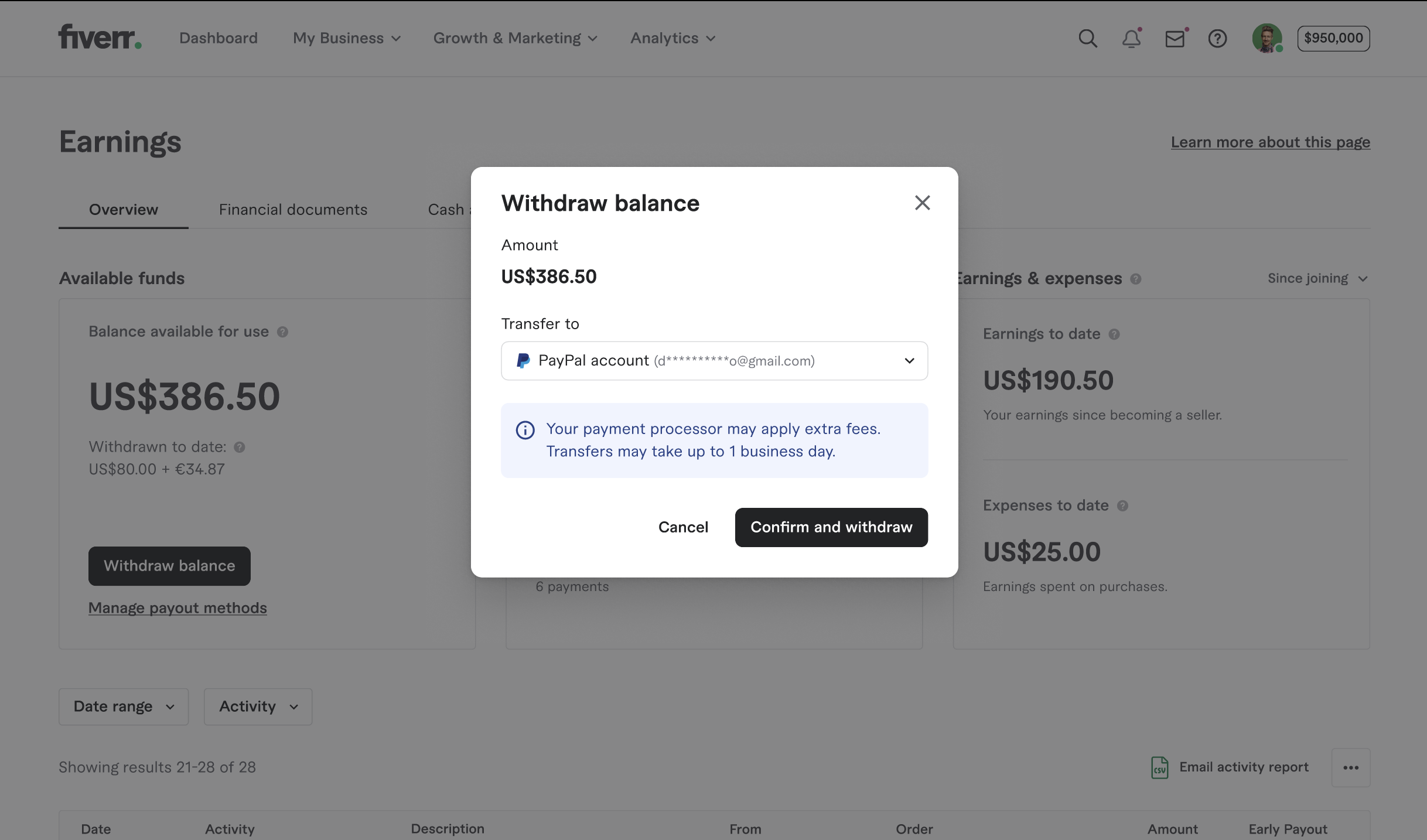 E-Wallet Cash Out