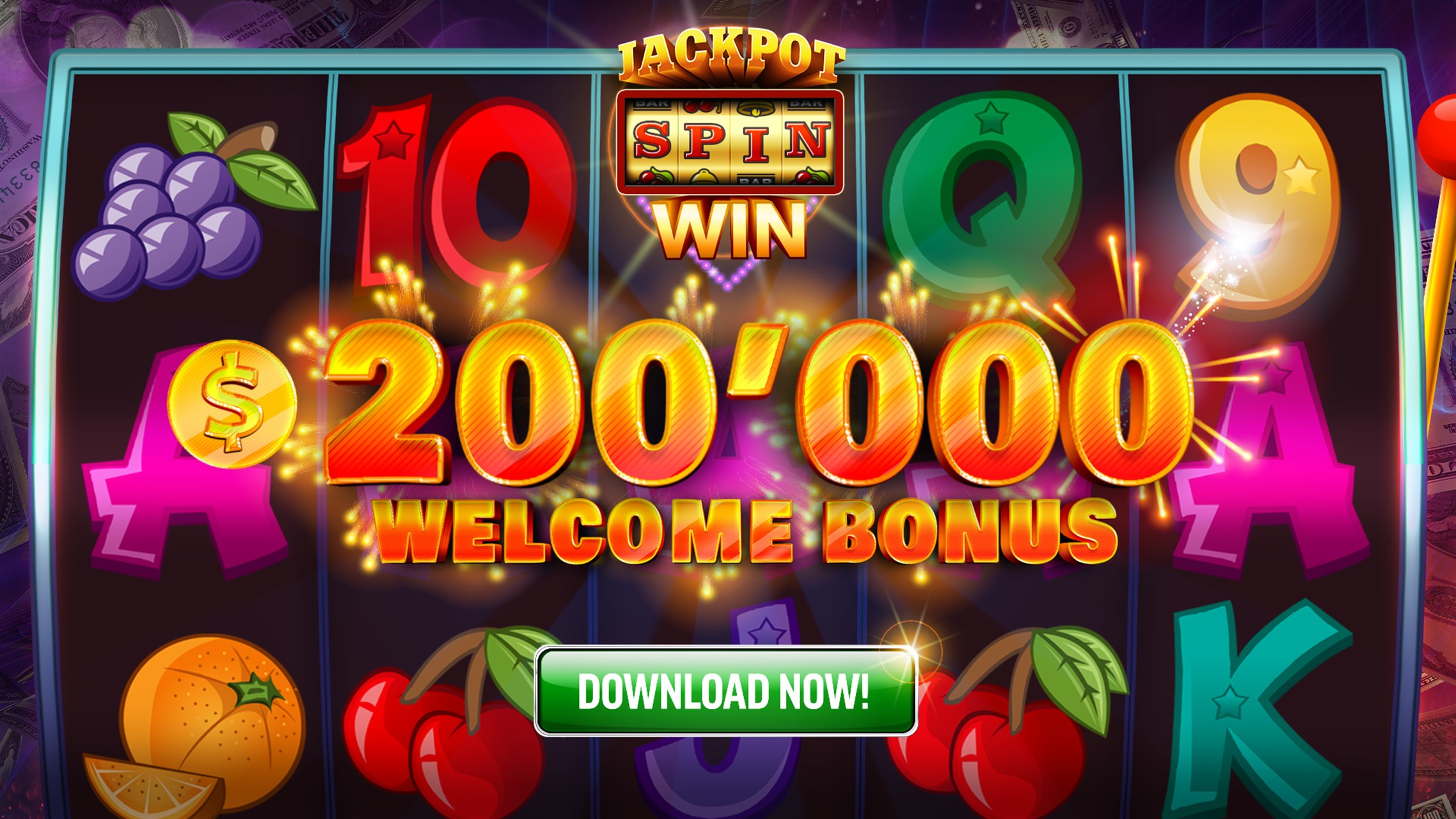 Modern slot machine on digital platform
