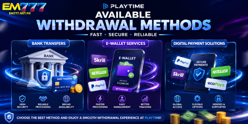 Available Withdrawal Methods